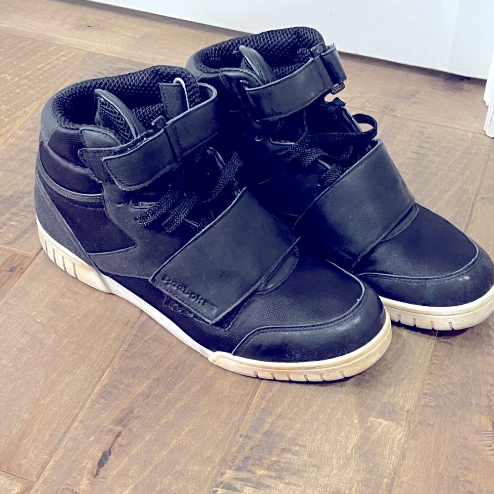 Black Reebok ex-o-fit hi tops